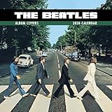 TF Publishing 2026 The Beatles:アルバム&アートワーク 壁掛けカレンダー - 予定やスケジュールのための大きなグリッド - マンスリー 壁掛けカレンダー 2026年 マット紙付き 自宅やオフィス整理用 - 12x12インチ