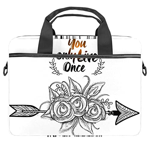 Sacoche ordinateur portable 13.3 pouces fleurie pour le bureau et les cafés