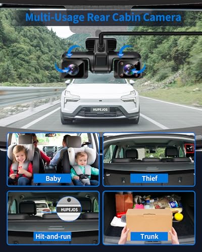 Image of 360 View 5 Channel Dash Cam Front and Rear with AI Driver Monitor System DMS, 4K Dash Camera for Cars, Built-in GPS WiFi Night Vision, Dashcam Free 128G Card, 24 /7 Parking Monitor Mode, V8 Ultra-5CH