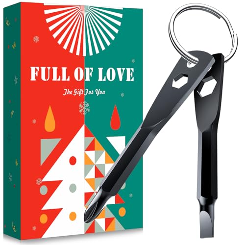 Valentines Day Gifts for Him,KUSONKEY Keychain Screwdriver Tool Gifts Stocking Stuffers for Men,...