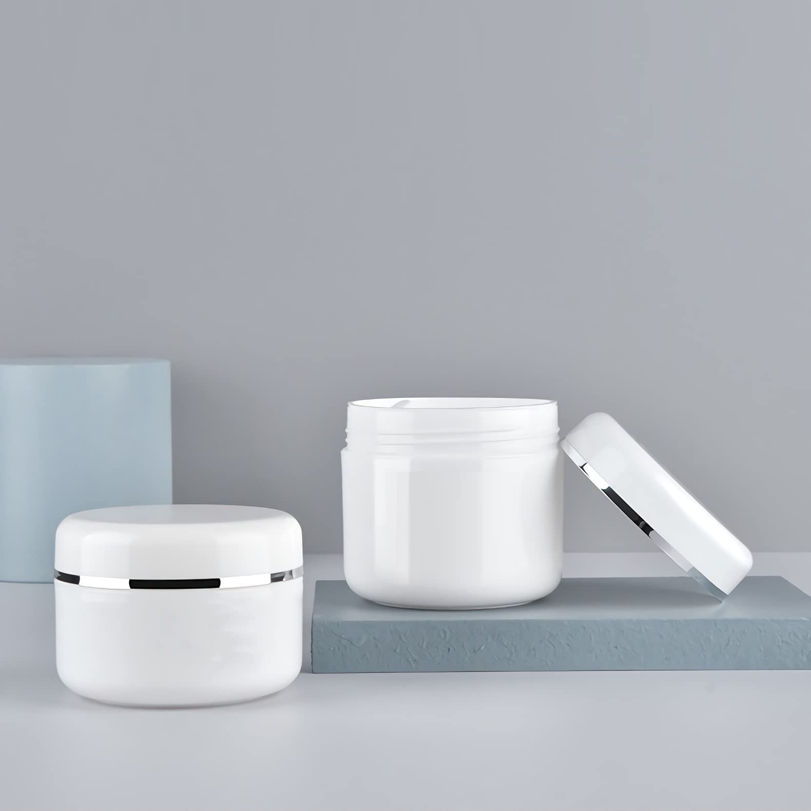 Contenitori Cosmetici Vuoti 50ml - 12 Pezzi In Plastica Con Spatole Ed Etichette, Per Creme E Polveri - Foto 14