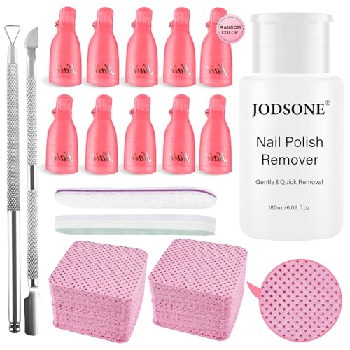JODSONE Nail Polish Remover Kit with Non-Acetone Nail Polish Remover