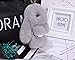 CHMIING Bunny Keychain Soft Cute Rex Rabbit Fur Keychain Car Handbag Keyring