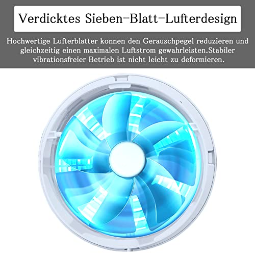 TNSLAND Ventilatore a canale 100 mm in linea, 107