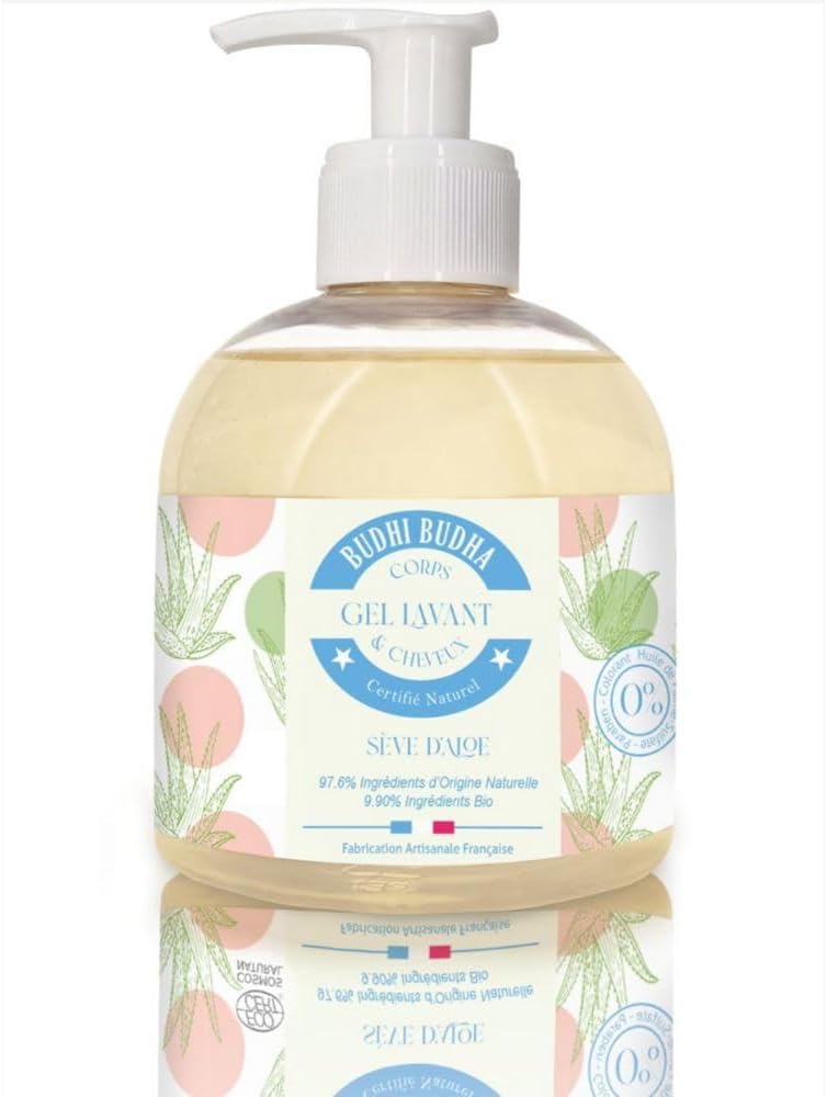3-in-1 Natural Kids Body Wash, Shampoo, Hand Wash ECOCERT Natural Body Wash - Kids Body Wash, Women's Shower Gel - Kids Shampoo, Kids Bubble Bath, Liquid Hand Soap, Made in France