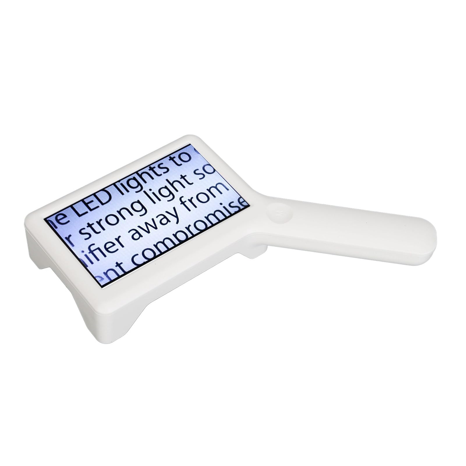 Lupe, 6 Lichtchips, Sanfte Beleuchtung, 3/5/10-fach über USB Wiederaufladbar, Ergonomische Leselupe für Senioren Gegen Farbenblindheit