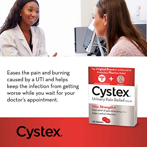 Cystex Urinary Pain Relief Tablets | Fast UTI Treatment | Controls Frequent Urination | Keeps Urinary Tract Infection from Worsening | 40 Tablets | Pack of 1 - Thumbnail 6