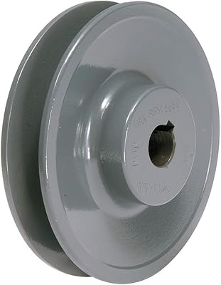 V-Belt Pulley, 3.75 In OD, 5/8 Bore, 1GRV