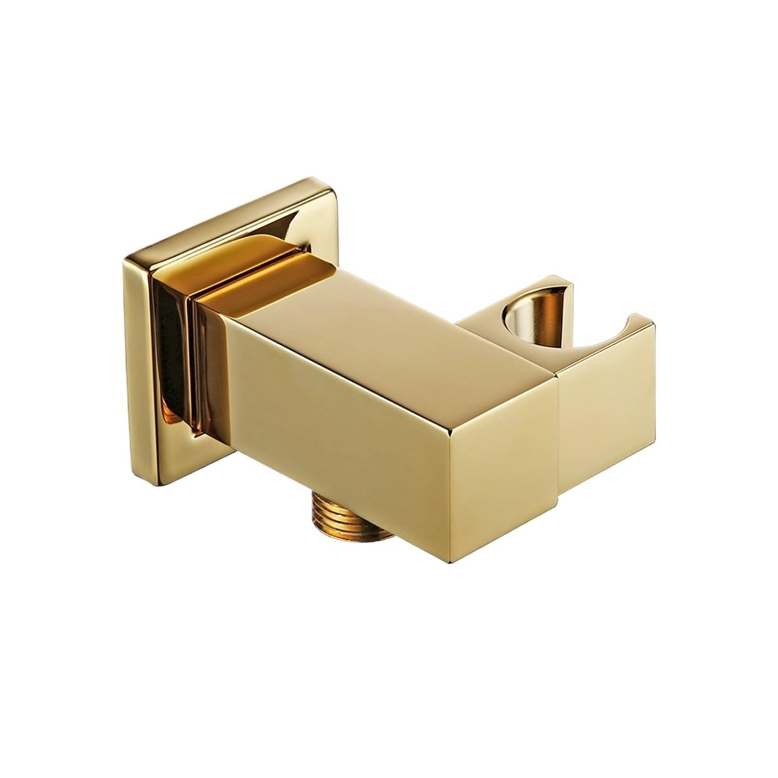 1pcs Brass Adjustable Wall Mount Shower Holder(Polished Gold)