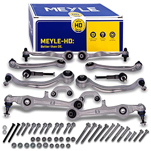 MEYLE 116 050 0085/HD Juego de reparación brazo de suspensión con material de montaje/fijación con rótula de suspensión/carga Delantero blanco