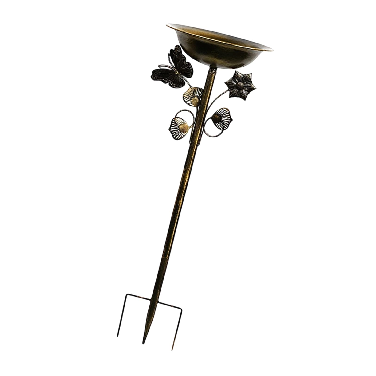 Mangeoire d'extérieur autonome et abreuvoir à oiseaux en métal pour grand jardin