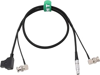 HangTon Teradek Bolt Bond Zacuto Gratical Eye Power HD SDI Video Cable D-tap 0B 2 Pin Right Angle BNC 80cm