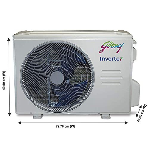 Image of Godrej 1.25 Ton 3 Star Inverter Split AC (AC 1.25T GIC 15STC3-WTA Split, Copper, Tri-Filter Air Purification System, White)