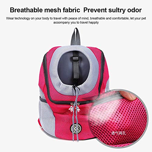 TOPmountain Mochila respirável confortável para transporte de animais de estimação, bolsa de ombro p