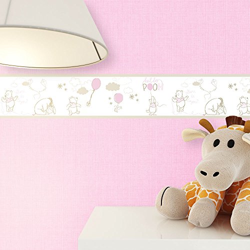 NEWROOM carta da parati per bambini rosa bambini carta beige Borte
