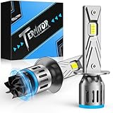 FAHREN 2025 Upgrade & Brightest 36000LM H1 Bulbs, 900% Brighter 6500K Cool White H1 fog bulbs,1:1 Mini Size, No Adapter Non-Polarity Plug and Play, Pack of 2.