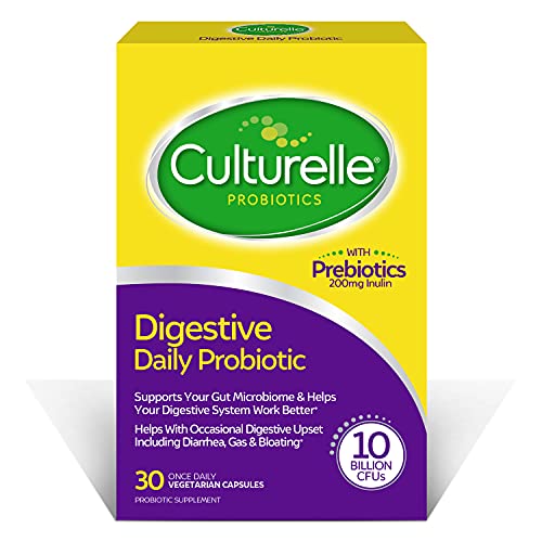 Culturelle Daily Probiotic, Digestive Health Capsules | Works Naturally with Your Body to Keep Digestive System in Balance | With the Proven Effective Probiotic | Packaging May Vary (30 Count)