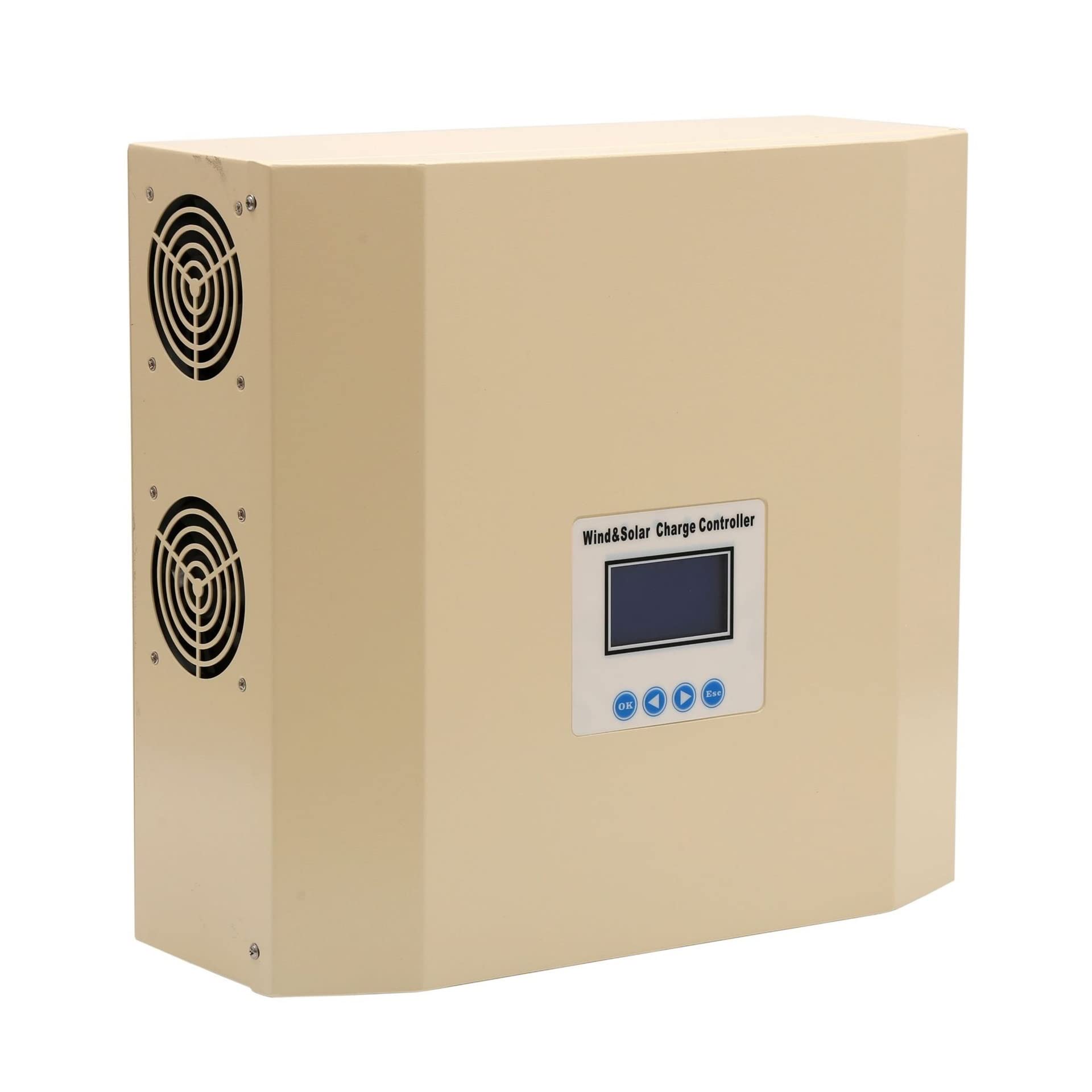 Solar Controller, 24V48V96V3KW4KW WPPT PWM Fan Controller Wind-Solar Complementary Photovoltaic Charging(24V wind1KW Photovoltaic 600W)