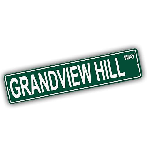 South Dakota Mountains Pick Your Mountain Compatible/Replacement for Grandview Hill United States Mountain Aluminum Metal Tin Street Sign Style Home Decor For Man Cave Poker Tavern Game Room