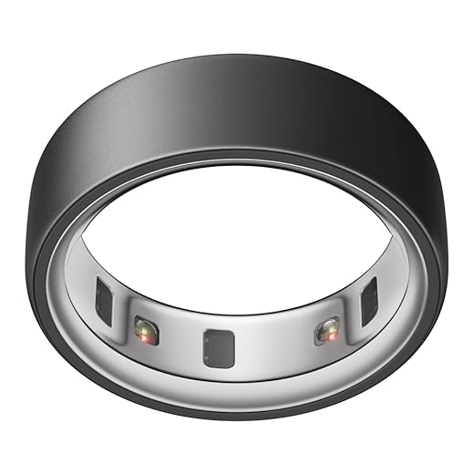 Oura Ring 4 - Stealth - Size 11 - Smart Ring - Unique Sizing, Not Standard US Ring Sizes - Size First - Sleep Tracking Wearable - Heart Rate - Fitness Tracker - Up to 8 Days of Battery Life