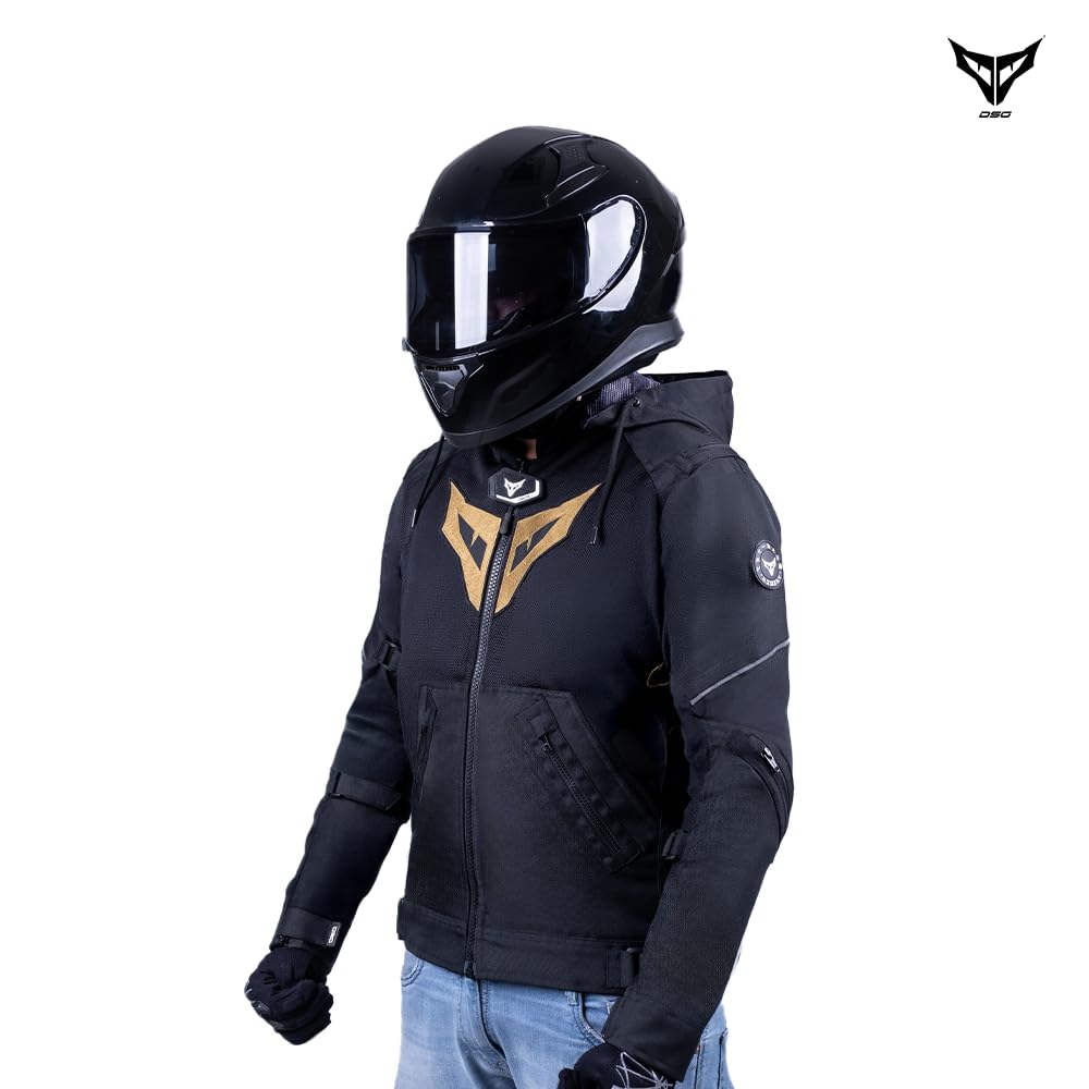 DSG Yakuza Riding Jacket (Colour - Black Gold) (Size - Small