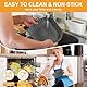 Vicloon Silikonform Für Heißluftfritteuse,2PCS air Fryer silikon (19.5cm), Wiederverwendbarer Heißluftfritteuse Silikon für quadratische Heißluftfritteusen mit 3–4,75 l-Grau+Blau
