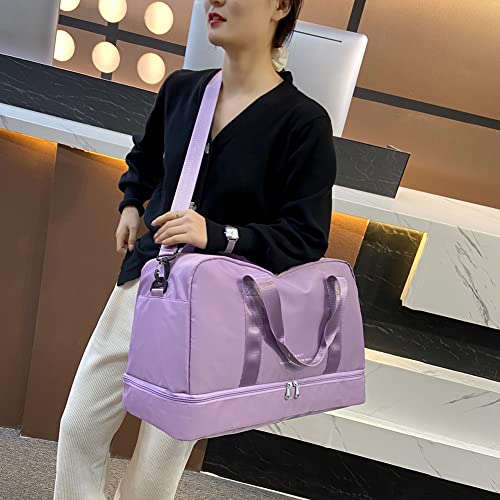 Sacos de ginástica esportivos de náilon com separação úmida e seca, homens, mulheres, ioga, bolsas d