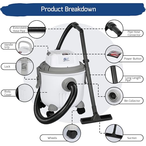 GIGAWATTS 15L Wet and Dry Vacuum Cleaner - Image 6