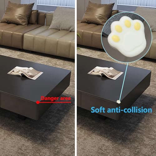 Image of (4 Pack) Corner Protector for Baby Proof - Soft Silicone Corner Guards with Paw Cushion Design, Attractive & Practical, Easy Installation for Home Safety