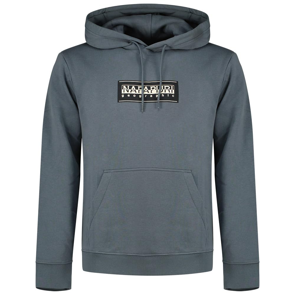 Napapijri Box Logo Hoodie L Grey