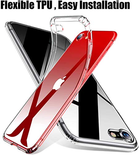 Image of REALCASE iPhone SE 2020 Case /iPhone SE 2022 Case, Crystal Clear Transparent TPU Bumper Back Cover Case for iPhone SE 2020 / iPhone SE 2022 / iPhone 7 / iPhone 8
