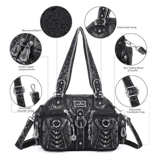 Image of Angel Kiss Small Purse Handbag for Women Crossbody and Shoulder Bags Multipocket Soft Hobo Purses