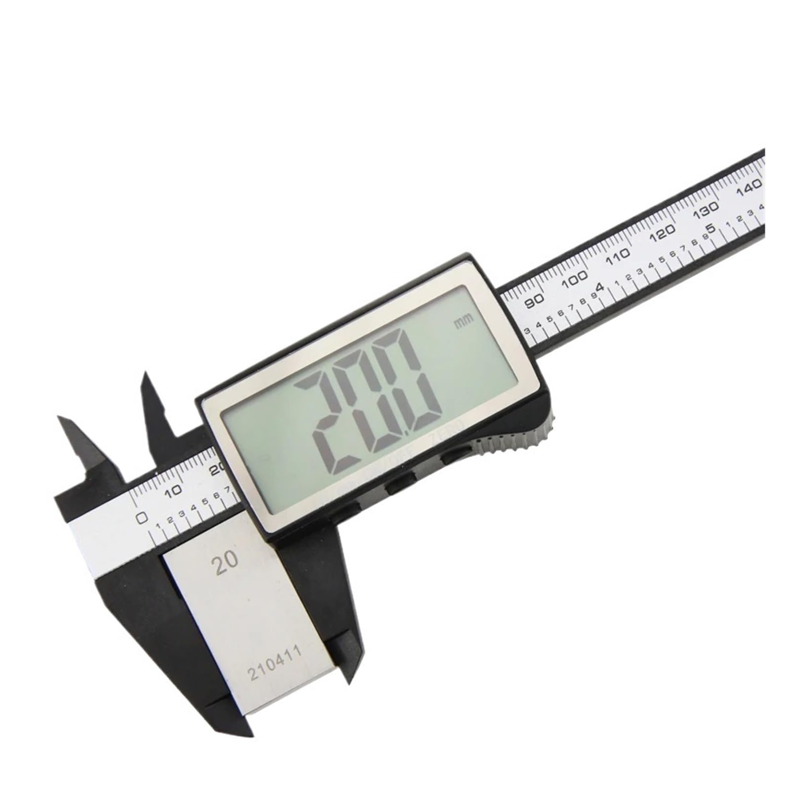 Gqnblvhzupdm Caliper Large 150Mm Micrometer, Electronic Caliper Digital Pachometer Plastic Big Screen Thickness Gauge Woodworking Tool Measuring Instruments Vernier Calipers(Caliper Large 150Mm)