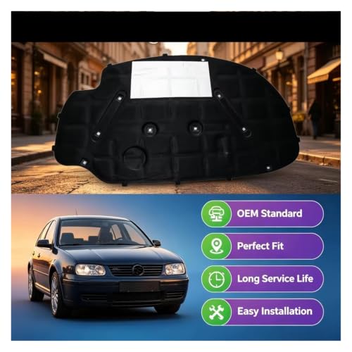Tapis isolant capot Golf 5 insonorisation thermique Jetta MK3