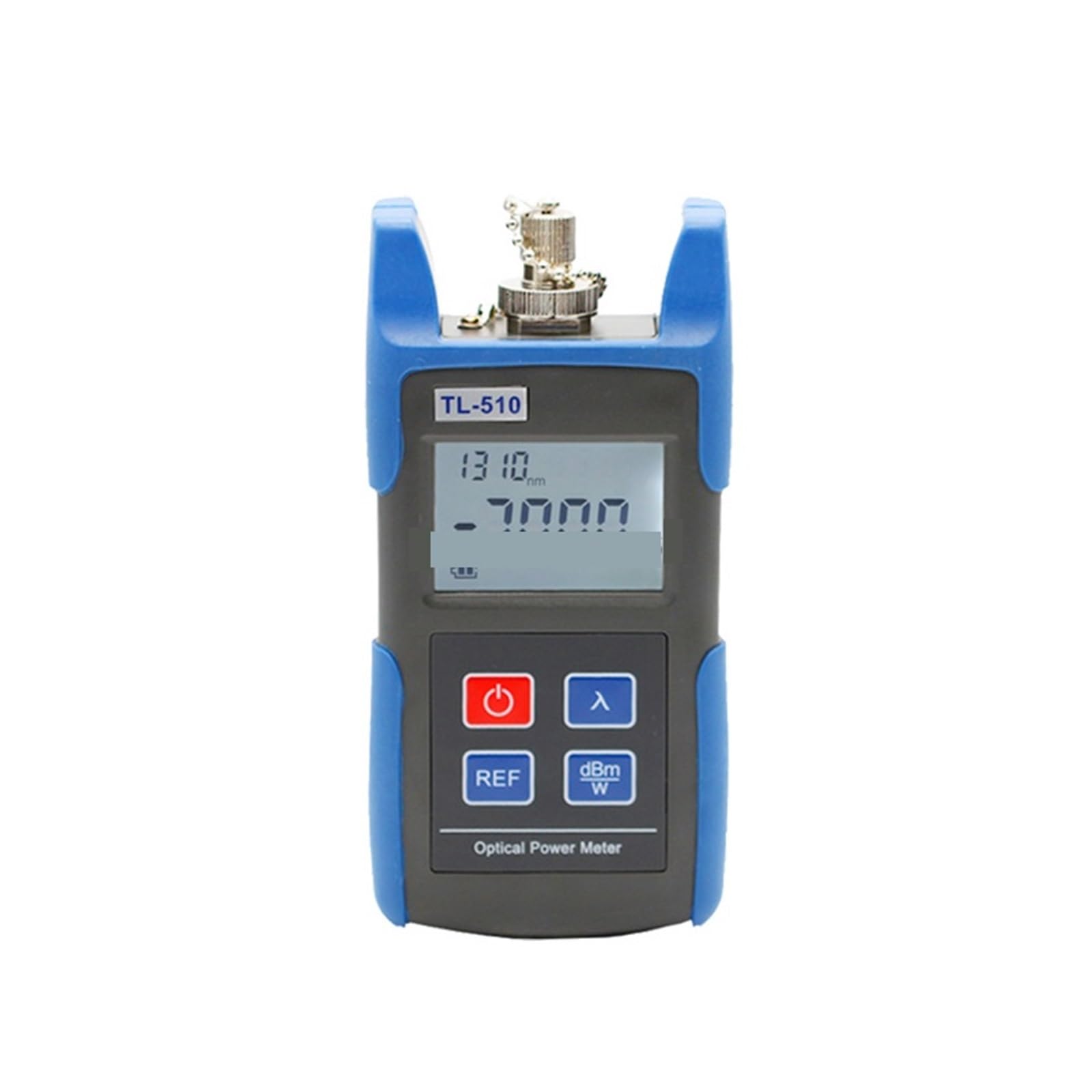 Fiber Tester, Handheld TL-510 Fiber Optic Power Meter with FC SC (ST LC) Connector TL510 Power Meter Fiber Optic Tester(TL-510A)