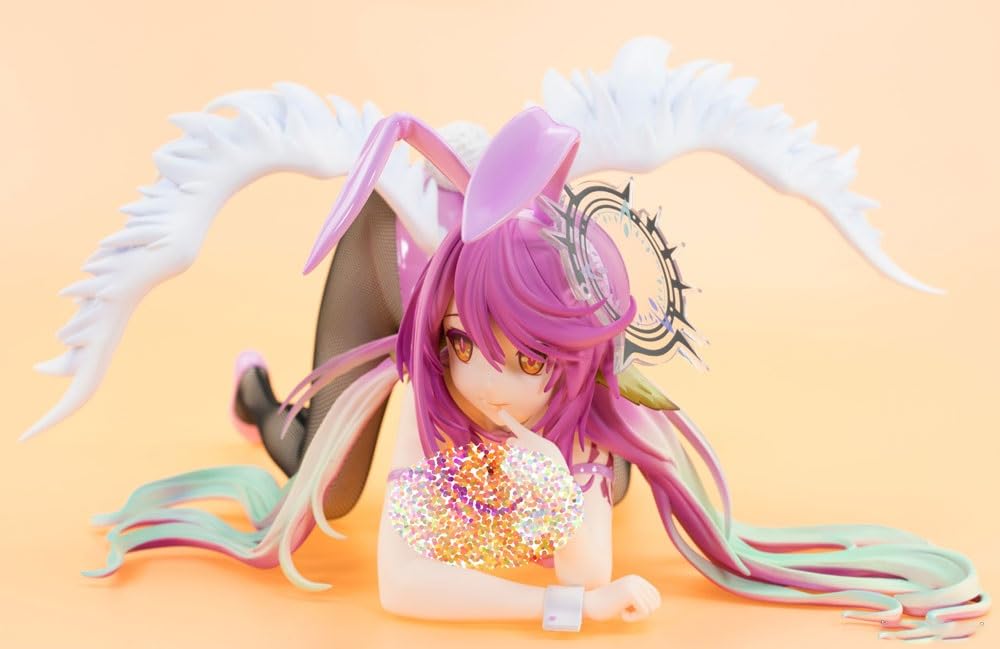Sin juego, sin vida, Jibril Bunny Ver. Figura de acción 1/4/figura anime/modello di personaje pintado/modello di juguete/PVC/artículo de colección de anime 16,5 cm/6,5 pulgadas