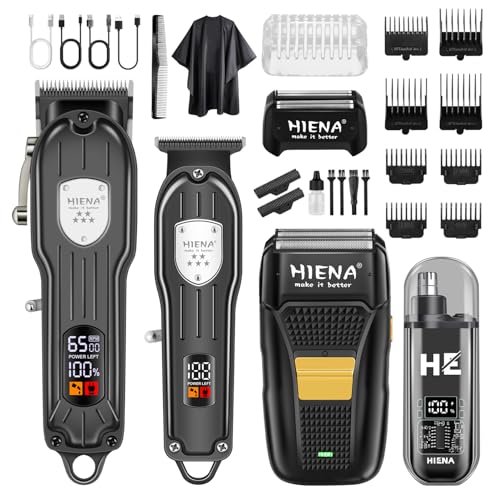 Tondeuse à cheveux professionnelle sans fil rasoirs électriques et tondeuse à barbe HIENA PRO