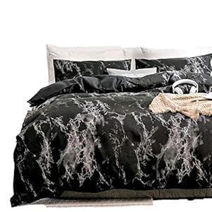 Spring Meow Black Queen Duvet Cover...