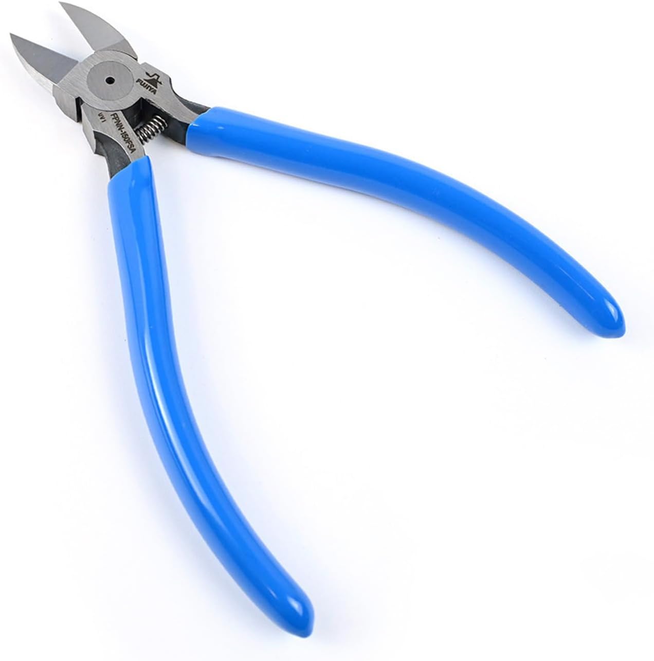 Fujiya 4952520008980 Nipper Tool, Straight Blade, Tapered Type, FPNN-150FSA Cutting Capacity, Resin, Φ0.2 inches (5.0 mm), Blue, Micro Mirror Blade, Incredible Sharp, Continuous Cutting Work with Coil