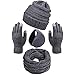 LDDZAU Chaises d'hiver pour Hommes et Femmes, écharpes tricotées, Casques, Chapeaux, Gants à écran Tactile et cacheoreilles d'hiver B