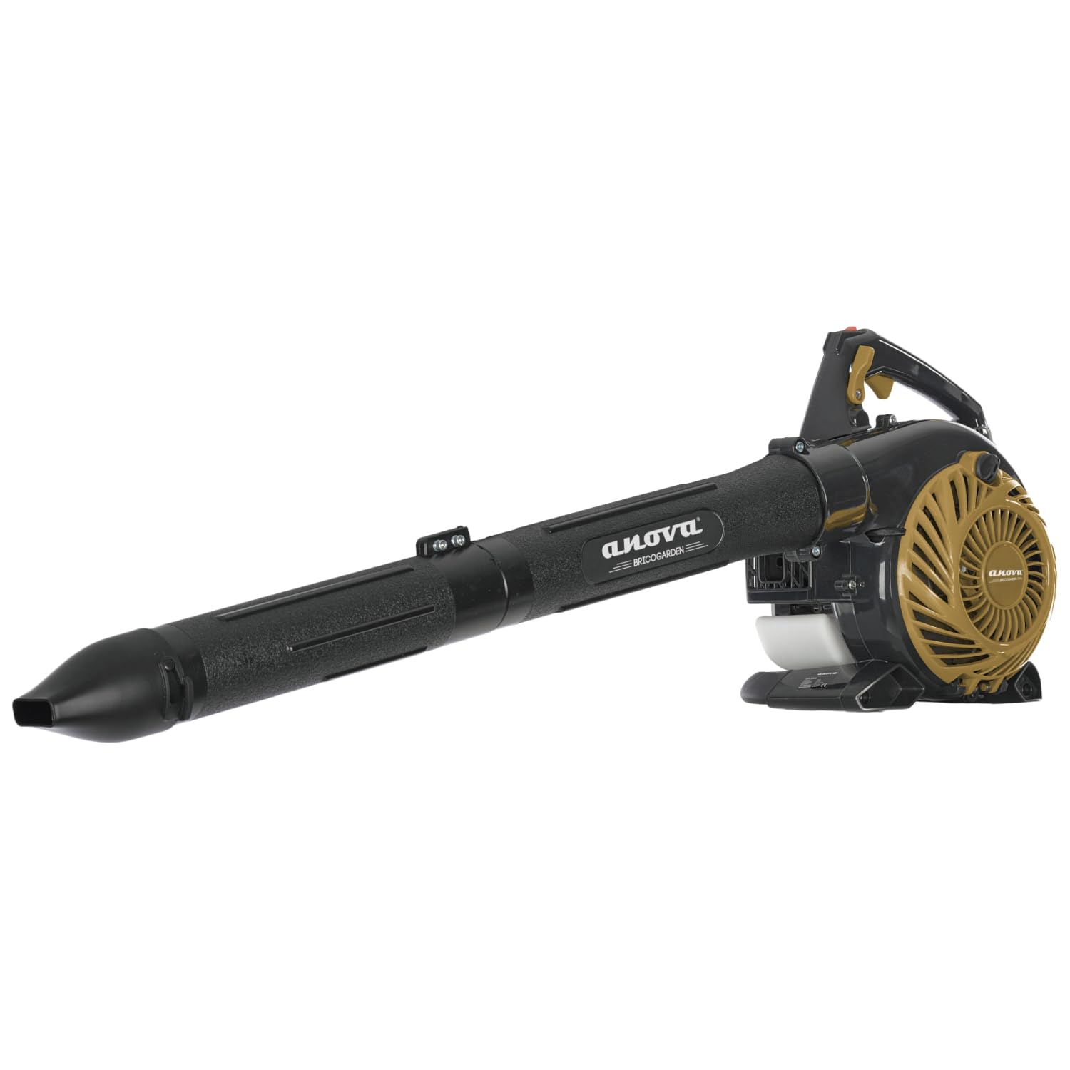 BRICOGARDEN - Soplador-Aspirador Gasolina | 1,1 HP - 0,8 KW | 26 CC | 4,9 KG | Volumen Aire 10,5 M³/MIN | Nivel Sonoro 113 LWA | para Aspirado en Bricolaje y Trabajos de Limpieza | Diseño Robusto