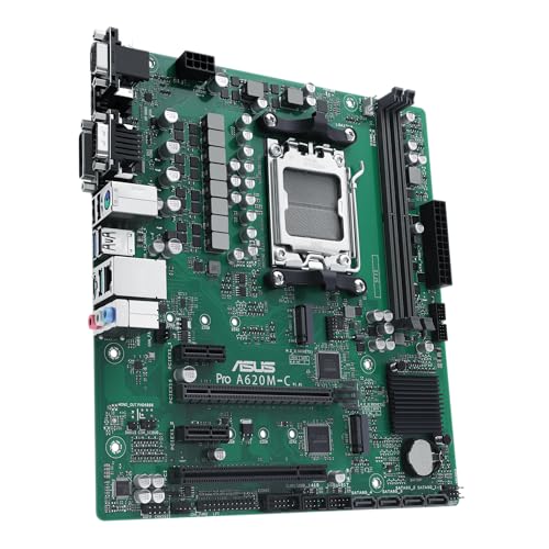 Pro A620M-C-CSM, Pro A620M-C-CSM Scheda madre mATX con design PCB a 6 strati, DDR5, DisplayPort, HDMI, VGA, DVI-D, PCIe 4.0 M. 2, Ethernet Realtek 1Gb, Q-LED Core, Header SMBUS, SafeSlot Core - Scheda madre - Immagine 5