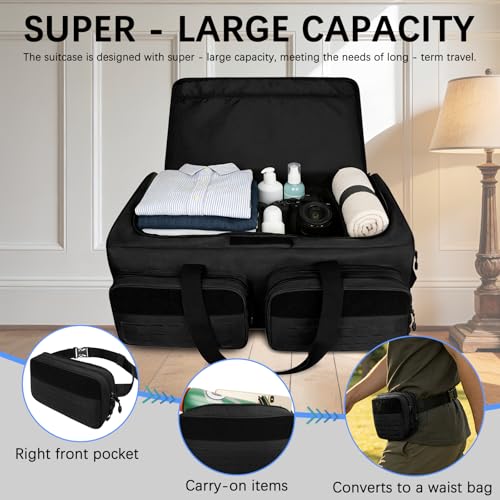 Rolling Duffle Bag with 3 Wheels