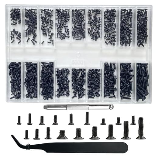 Small Repair Screw Kit BAZQU 660 Pcs Tiny Micro Screws Assortment Kit with Screwdriver for Eyeglass Sunglasses Spectacles Watches Jewelry