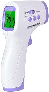Digital Infrared Forehead Thermometer for Adults and Kids Baby Babies Touchless Basal Thermometer No Touch Fever Instant Read Thermometers for Humans, Home, Offices, School, Shopping Mall