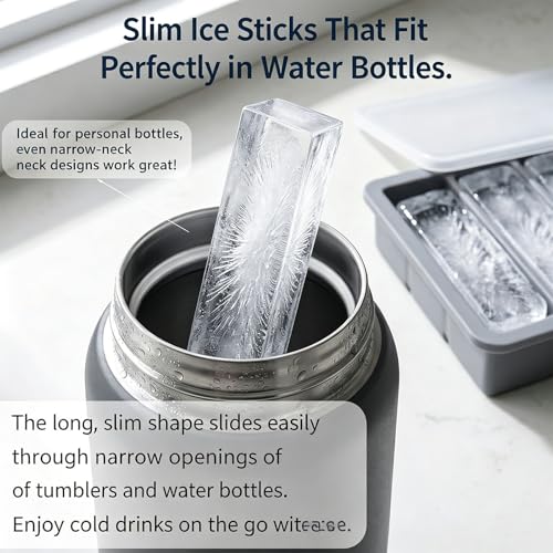 Molde de silicona para cubitos de hielo cilindricos miniatura 3