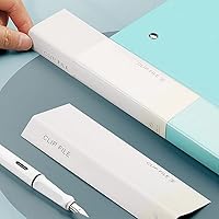 Vista 5 de Carpeta A4 sin perforaciones con abrazadera de acción de resorte, clips fuertes, carpeta de archivos para oficina, comercial, escuela, documentos