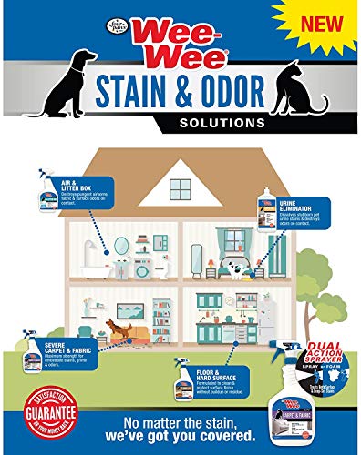Image of Four Paws Wee-Wee Pet Stain and Odor Eliminator for Urine Stains 128 Ounces