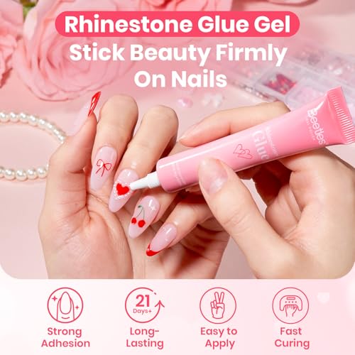 Image of Beetles Rhinestones Glue Kit 3D Gel Nail Art & Sculpting Gel Glue