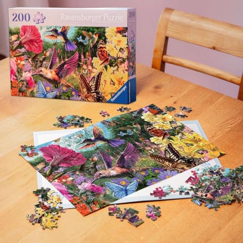 Ravensburger Feel Well - Hummingbirds and Butterflies - Rompecabezas de 200 piezas miniatura 6